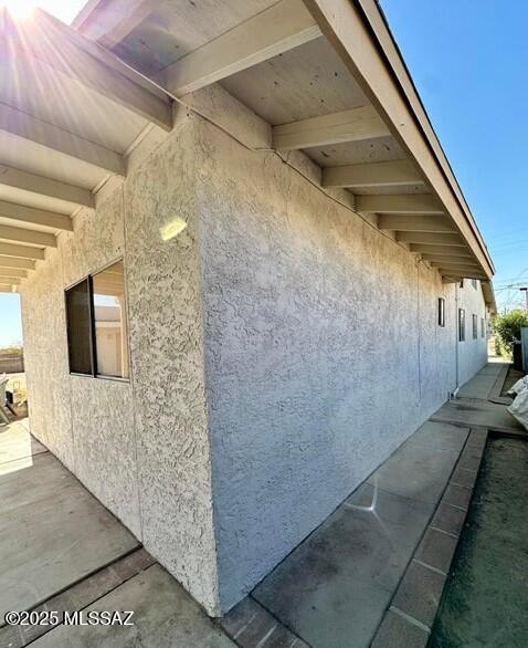 view of property exterior featuring stucco siding
