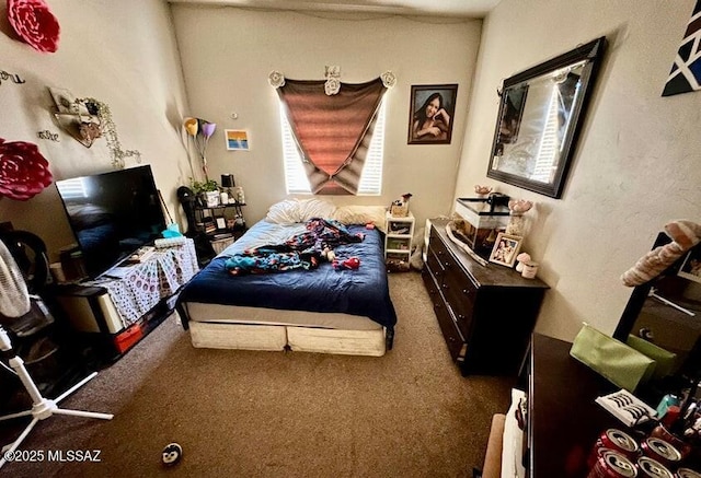 bedroom featuring carpet