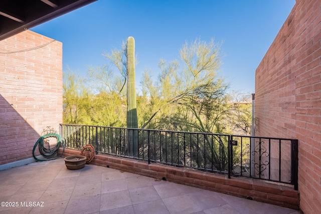 balcony featuring a patio