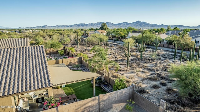 8707 N Ash Grove Ct, Tucson, AZ 85742 - aerial view of a mountain backdrop