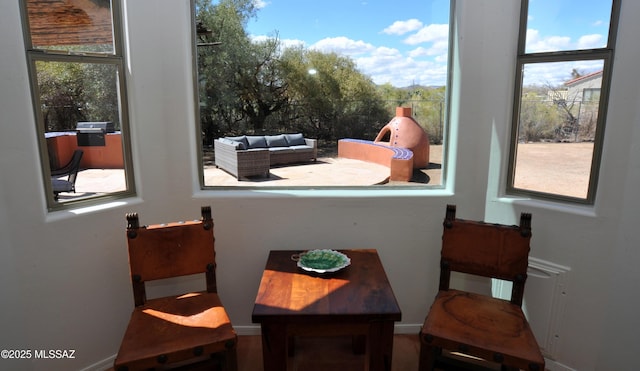 view of dining area