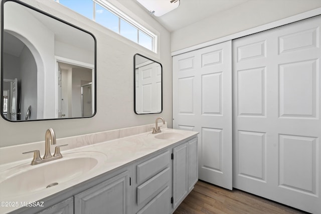 715 W Annandale Way, Tucson, AZ 85737 - full bath with double vanity and wood finished floors