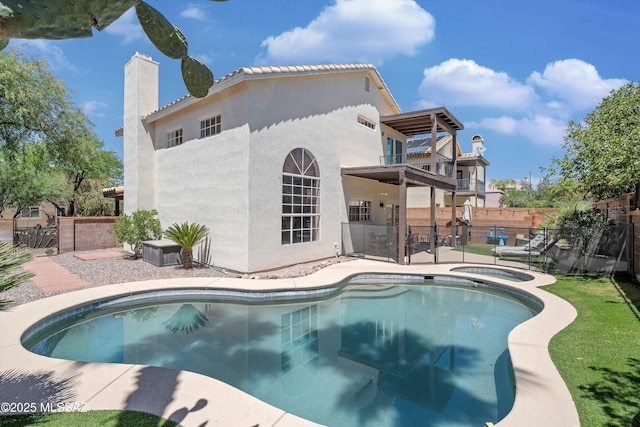 715 W Annandale Way, Tucson, AZ 85737 - view of swimming pool featuring a patio and a pool with connected hot tub