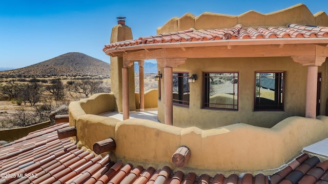 8060 E Diamondback Rd, Saint David, AZ 85630 - view of patio featuring a mountain view