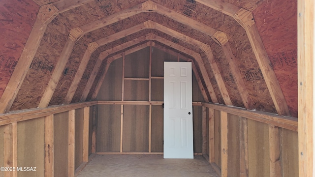 view of storage room