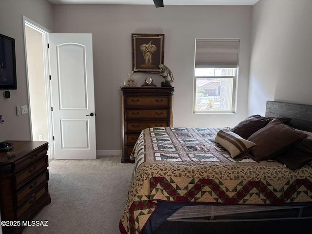 bedroom with carpet flooring