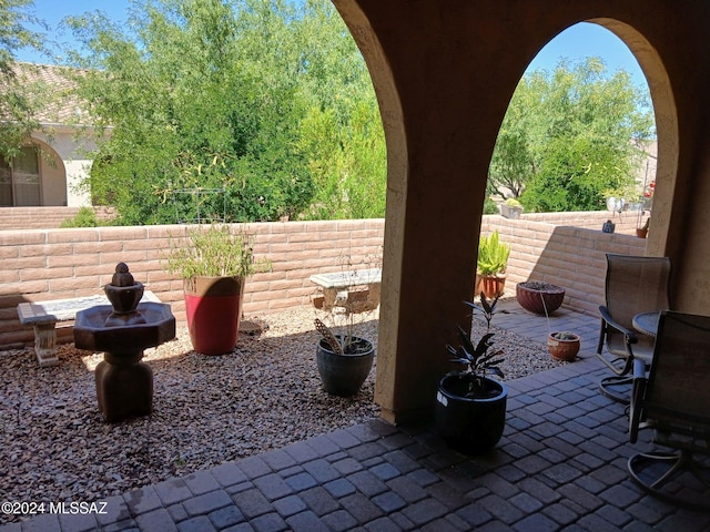 view of patio / terrace with fence private yard