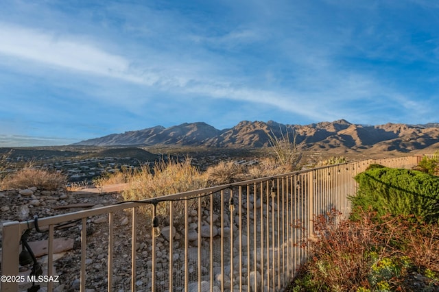 view of mountain feature