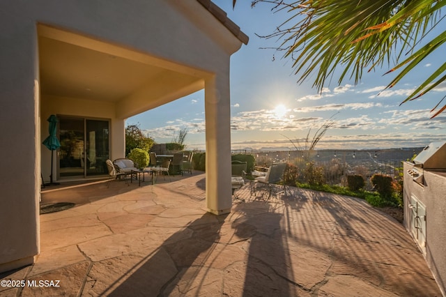 view of patio with outdoor dining space