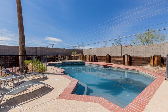 view of yard with a patio and fence