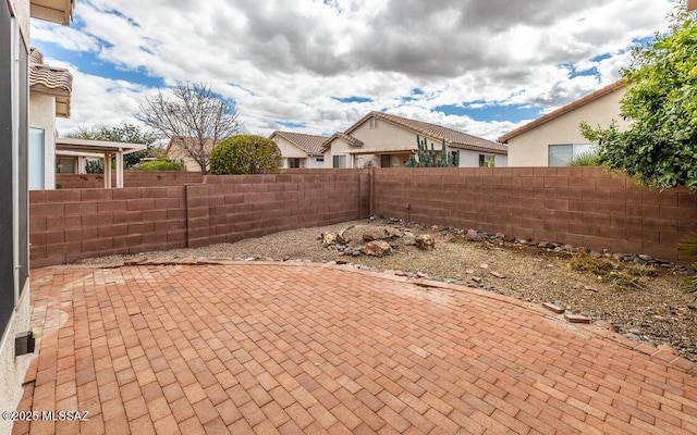 view of patio / terrace with a fenced backyard