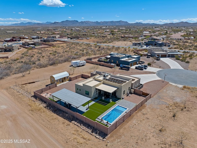 3337 E Wet Sand Pl, Vail, AZ 85641 - aerial perspective of suburban area with mountains and a pool
