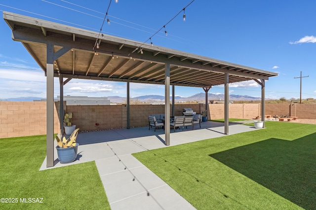3337 E Wet Sand Pl, Vail, AZ 85641 - view of patio with a mountain view