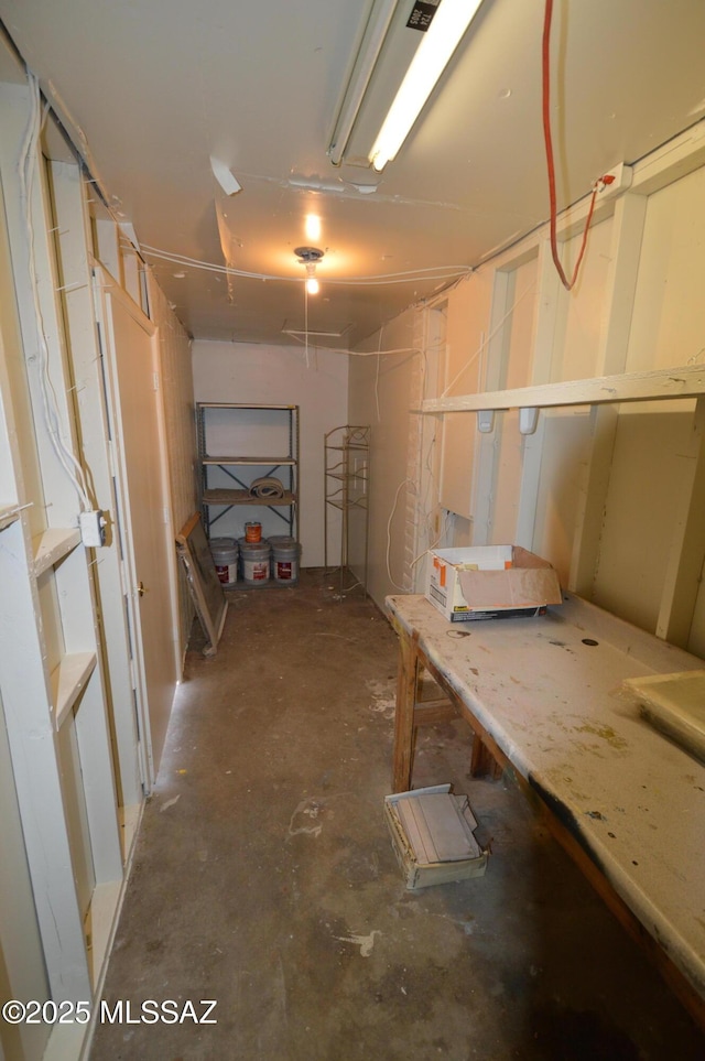 view of basement