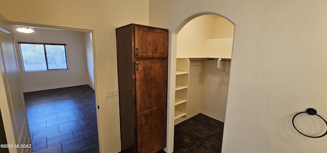 interior space with arched walkways
