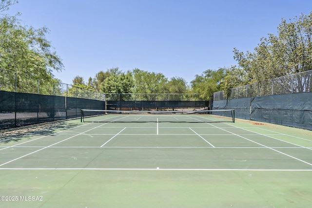 view of sport court with fence and community basketball court
