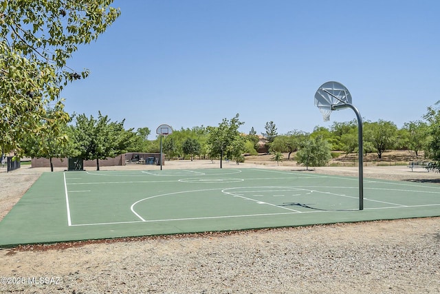 view of sport court featuring community basketball court