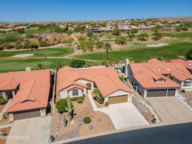 38034 S Golf Course Dr, Saddlebrooke, AZ 85739 - birds eye view of property with view of golf course and a residential view
