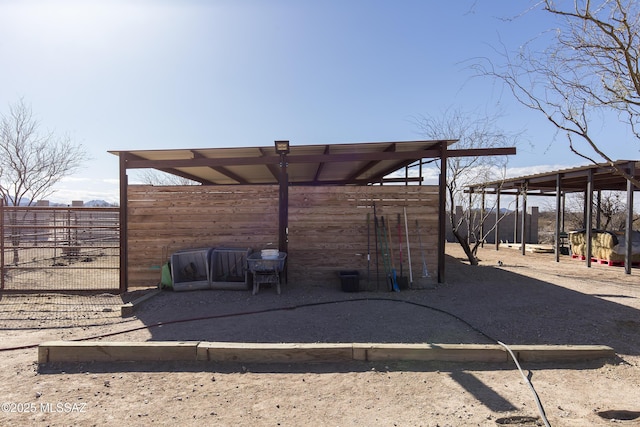 view of patio / terrace featuring fence