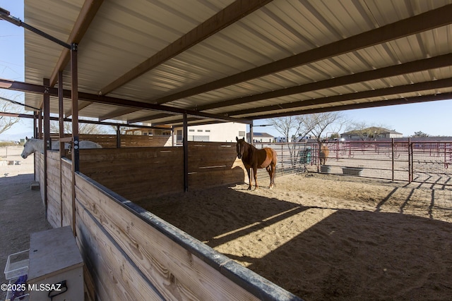 view of horse barn