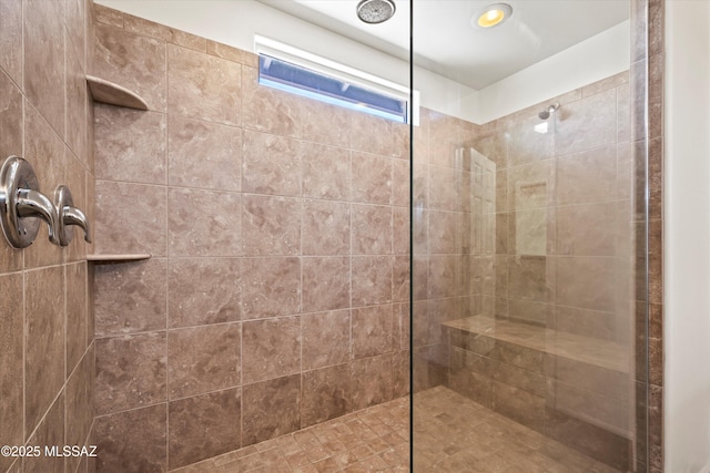 full bathroom with walk in shower