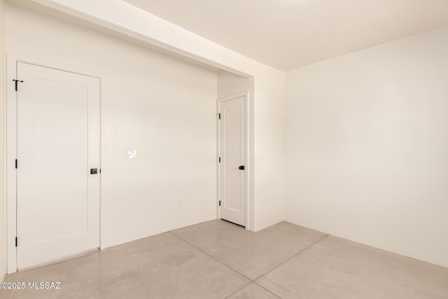 interior space with concrete flooring