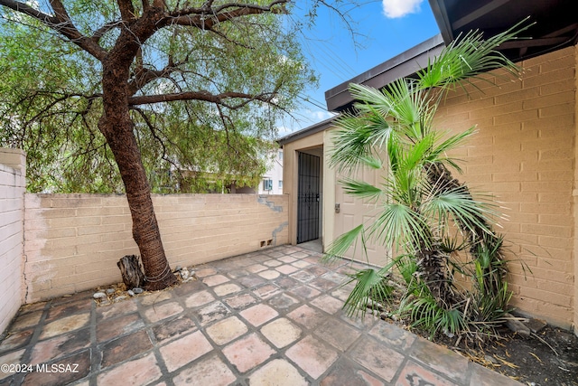 view of patio / terrace with fence