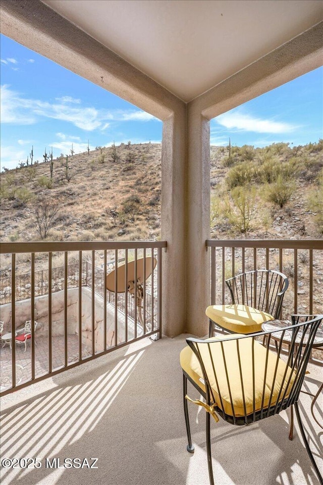 view of balcony