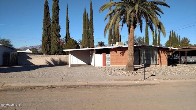 exterior space featuring fence