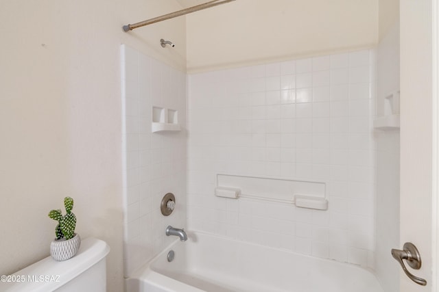 full bath with shower / washtub combination and toilet