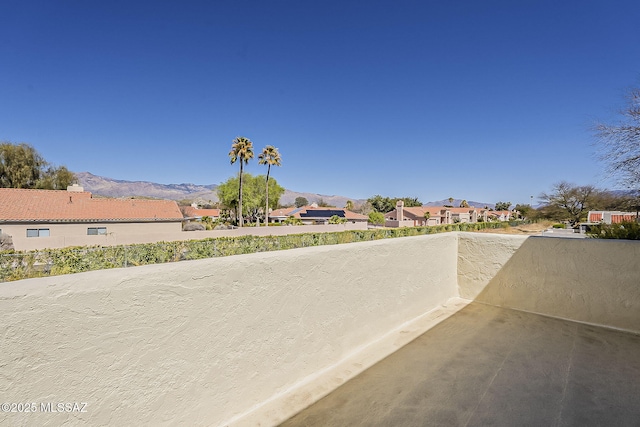 view of street featuring a mountain view