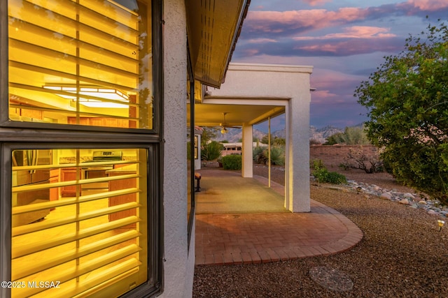 view of patio / terrace with fence