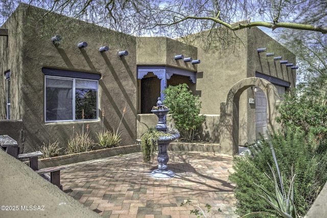 view of pueblo-style home