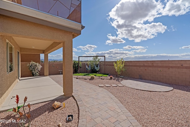 view of patio / terrace featuring a fenced backyard