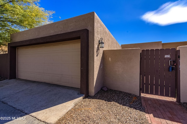 garage featuring a gate