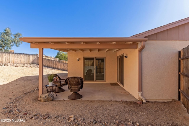 view of patio / terrace with a fenced backyard