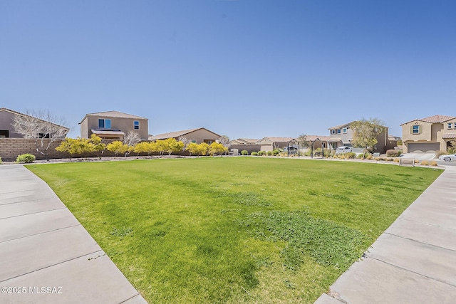 exterior space with a residential view