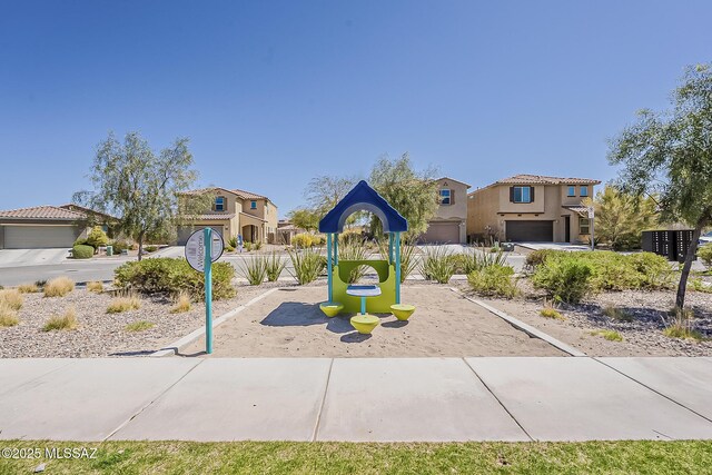 view of community jungle gym