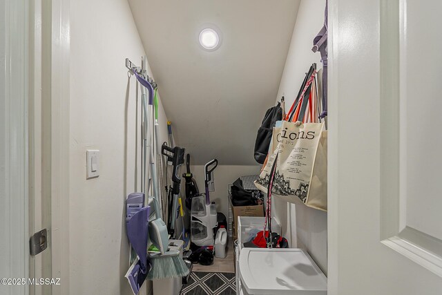 view of storage room