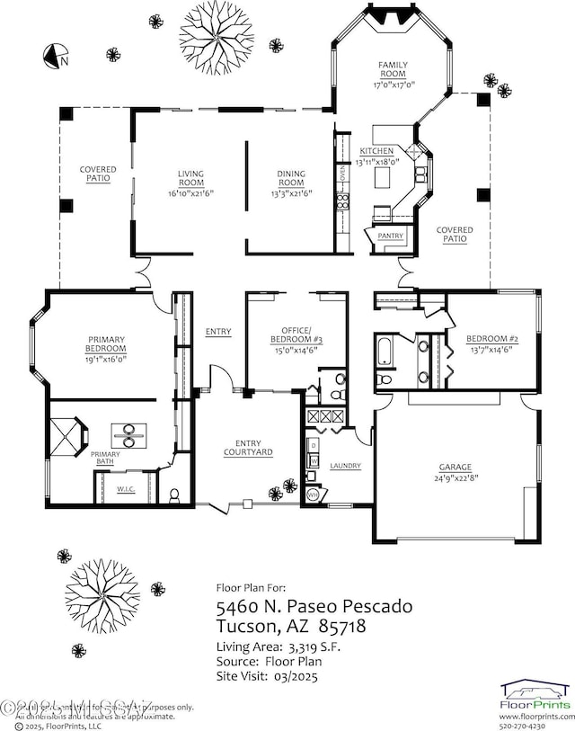 5460 N Paseo Pescado, Tucson, AZ 85718 - view of layout