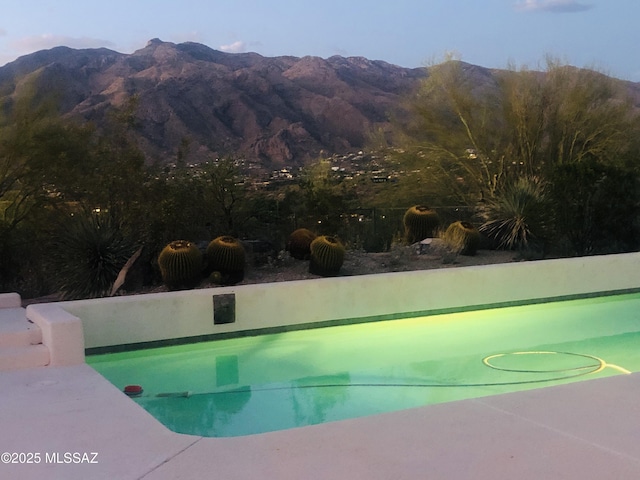 5460 N Paseo Pescado, Tucson, AZ 85718 - view of pool with a mountain view