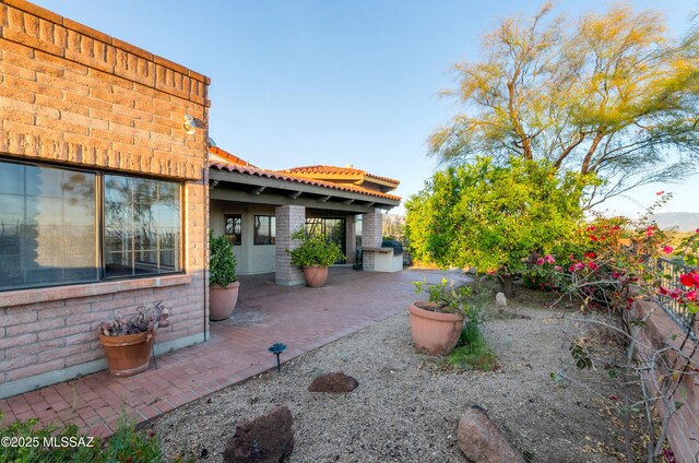 5460 N Paseo Pescado, Tucson, AZ 85718 - view of yard with a patio area