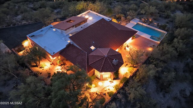 5460 N Paseo Pescado, Tucson, AZ 85718 - view from above of property