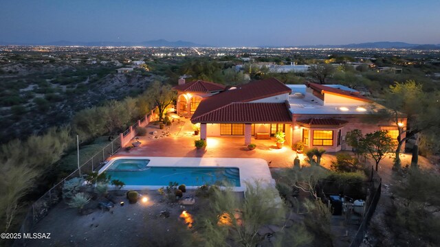 5460 N Paseo Pescado, Tucson, AZ 85718 - view from above of property