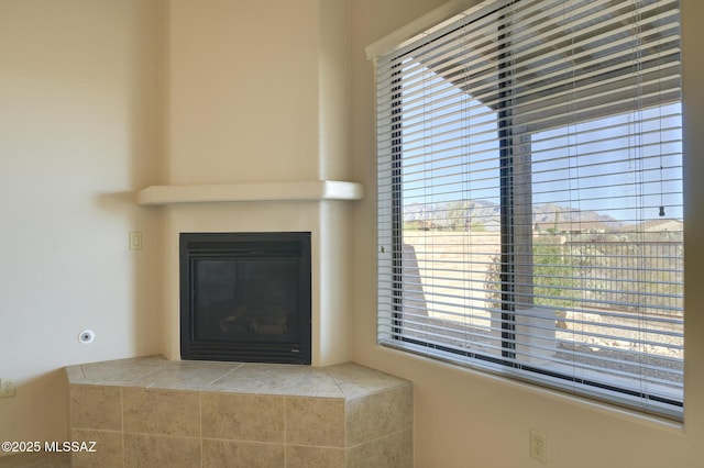 11626 N Moon Ranch Pl, Marana, AZ 85658 - interior details featuring a fireplace