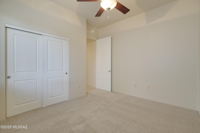 11626 N Moon Ranch Pl, Marana, AZ 85658 - unfurnished bedroom with a closet, ceiling fan, and carpet