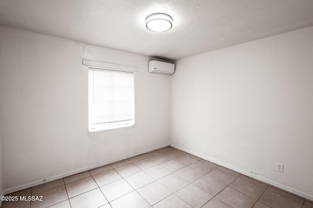 empty room featuring a wall unit AC