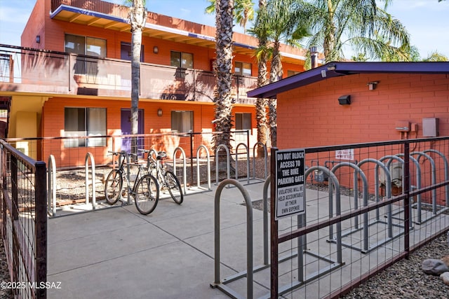 view of patio with fence