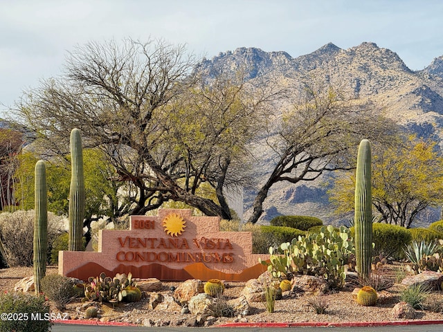 5051 N Sabino Canyon Rd Unit 1152, Tucson, AZ 85750 - community sign featuring a mountain view