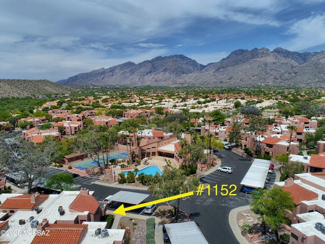 5051 N Sabino Canyon Rd Unit 1152, Tucson, AZ 85750 - aerial perspective of suburban area with a mountainous background